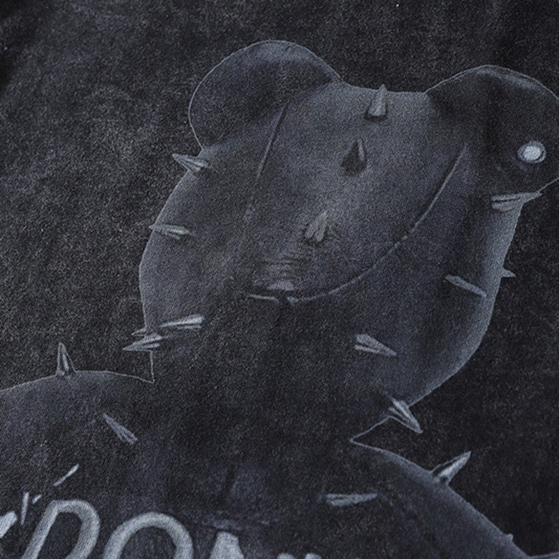 Oversized Streetwear Vintage T-Shirt Faceless Bear