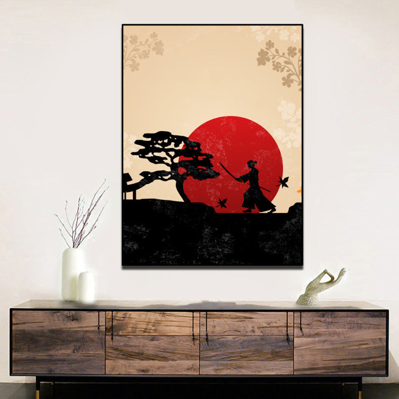 Gebäudemalerei im japanischen Stil