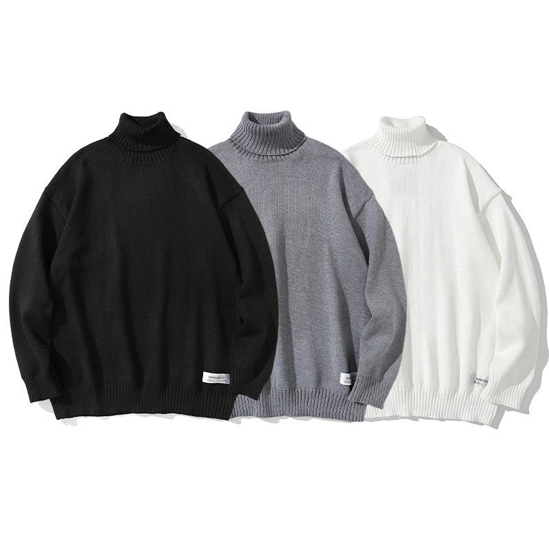 Japanischer Retro-Pullover mit Rundhalsausschnitt für Herren