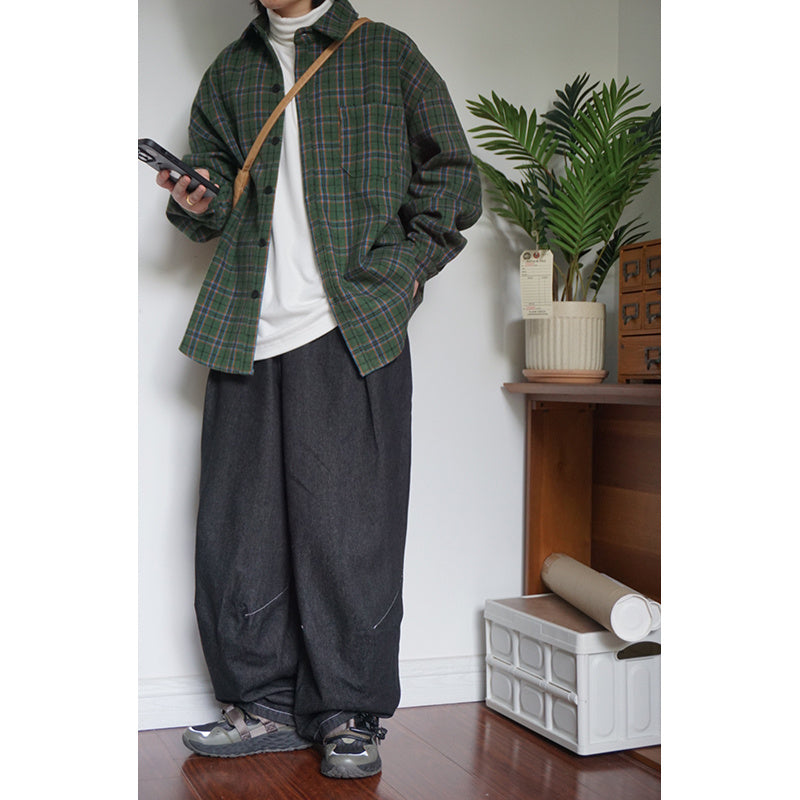 Japanische trendige Denim-Overalls für Männer und Frauen