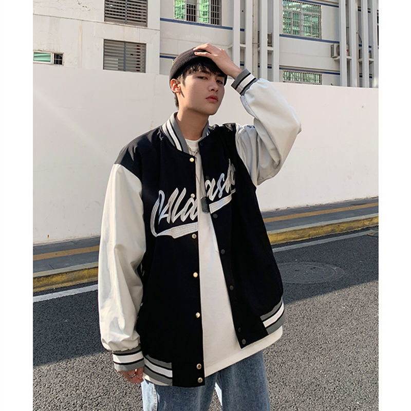 Japanische Baseballuniformjacke für Herren, locker