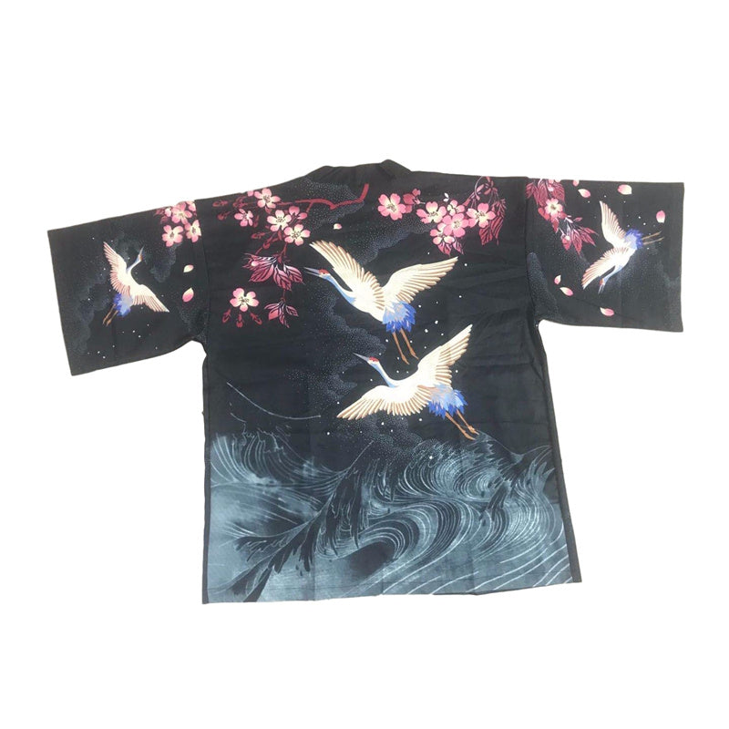 Kimono für Damen, japanischer Ukiyoe-Druck, traditioneller Kimono