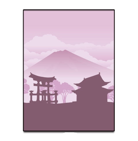 Gebäudemalerei im japanischen Stil
