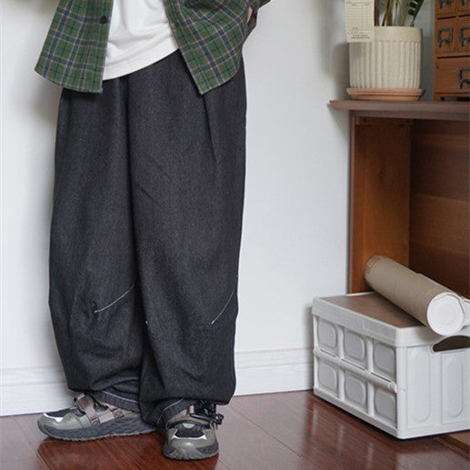 Japanische trendige Denim-Overalls für Männer und Frauen