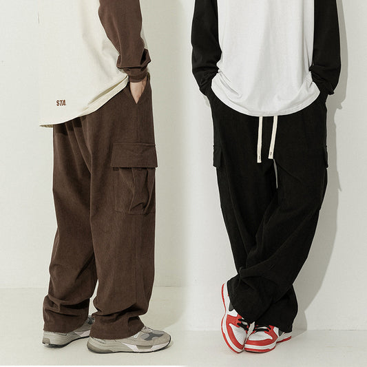 Pantalon décontracté en velours côtelé japonais pour hommes