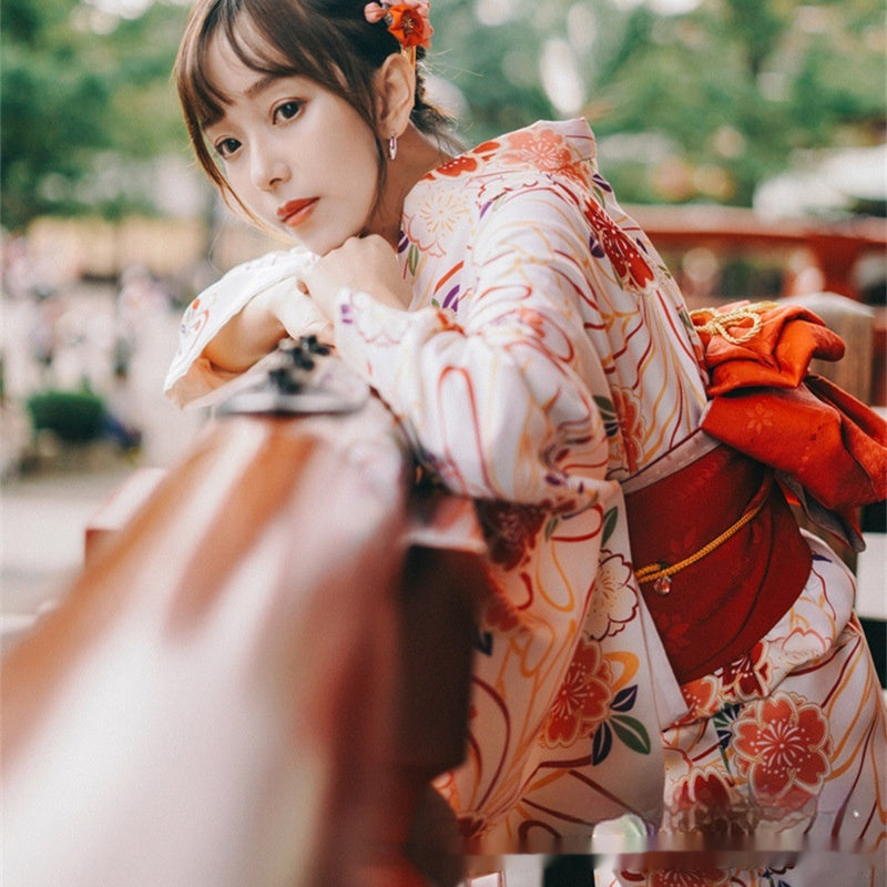 Kimono im japanischen Stil für formelle Anlässe für Damen, modifizierte rosa Kleidung, Bademantel im japanischen Stil